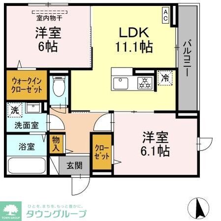 ヴィルフレア深見台の物件間取画像